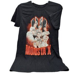 Starship Entertainment T-Shirt Size Medium Black Monsta X Graphic